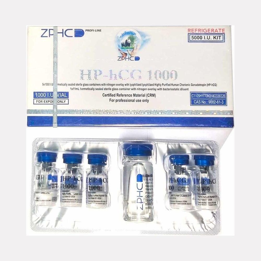 HP-hCG ZPHC — 5 000 IU kit (5 vials × 1 000 IU)