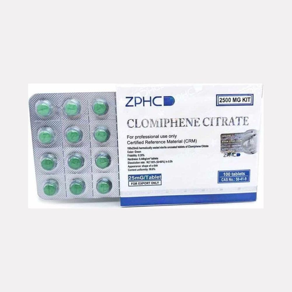 Clomiphene Citrate (Clomid) ZPHC — 25 mg (100 tablets)